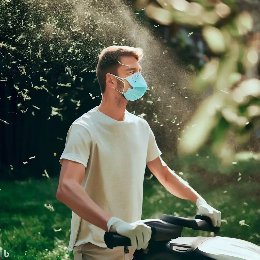 mowing lawn face mask