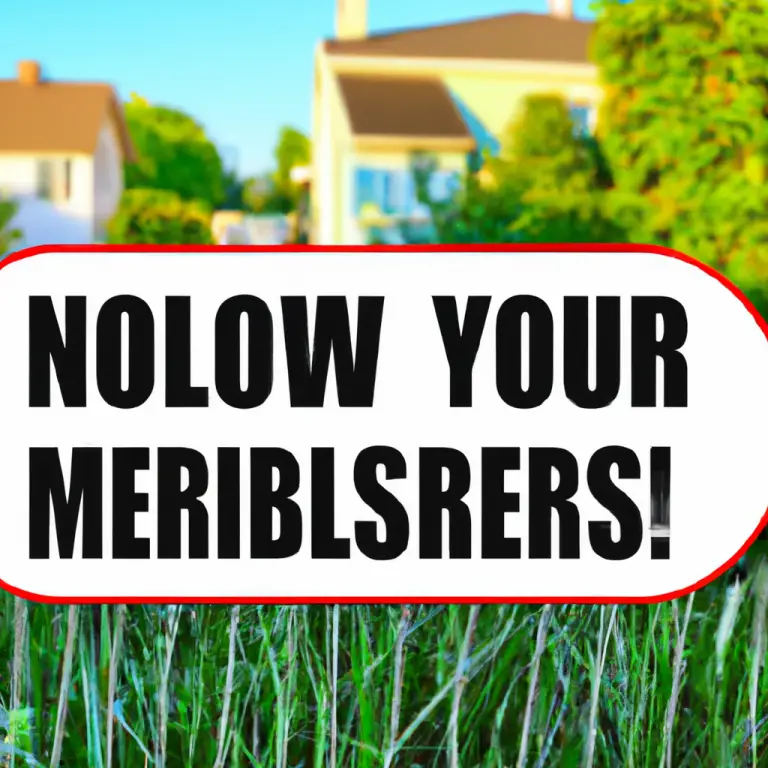 How To Stop Your Neighbor From Mowing Your Yard?